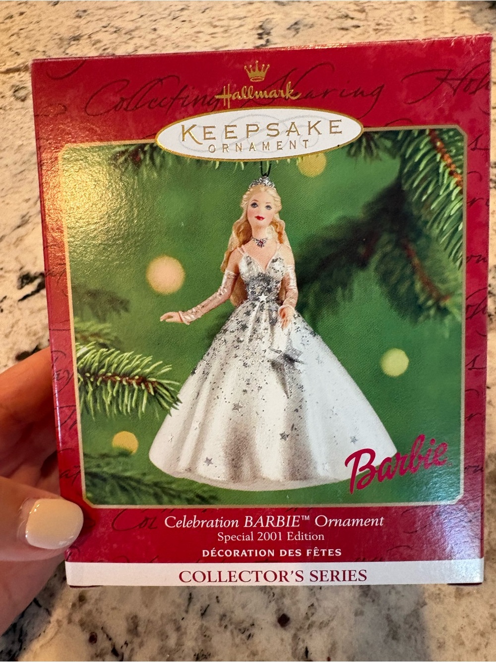 2001 Hallmark Keepsake Celebration Barbie Ornament Special Edition
